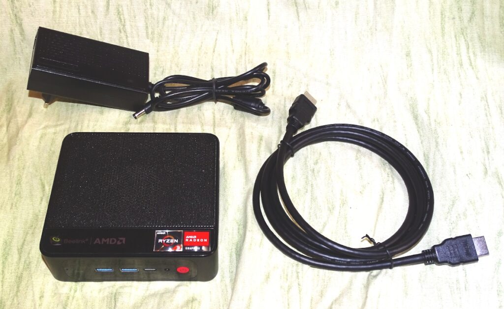 PC Beelink AMD Ryzen 3 vue ensemble